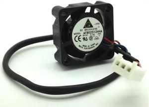 Original AFB02512HHA 25mm 2510 Server Square Fan DC 12V 0.12A 25x25x10mm 3-Pin mini cooling fan notebook cpu cooler for delta