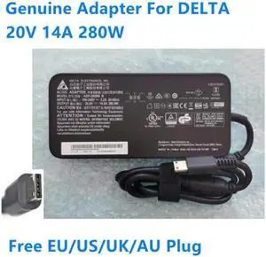 Aomoproing  20V 14A 280W DELTA ADP-280BB B AC Power Adapter For MSI GE66 GE76 GP76 Chicony A18-280P1A Laptop Power Supply Charger
