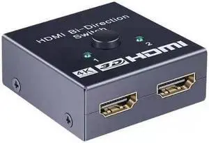 Aomoproing  HDMI switch 1 in 2 out/2 in 1 out, supporting 4K60HZ splitter, 4K high-definition cable, 2 in 1 out display