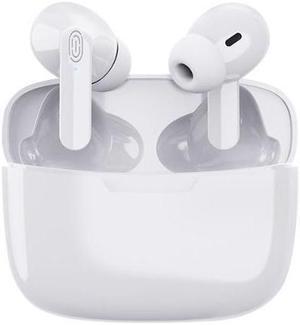 Aomoproing TWS Wireless Bluetooth 5.0 Earphones,Binaural call HD Stereo with 200mAh Charging Case - White