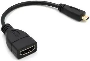 Micro HDMI to HDMI female adapter HD cable