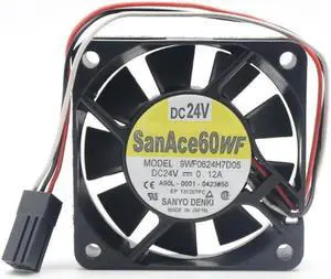 60MM Fanuc Cooling 9WF0624H7D05 9WF0624H7D03 A90L-0001 24V 0.12A 3 Wires Converter Case Fan 60*15mm San Ace 60WF