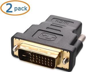 2-Pack HDMI to DVI Adapter (DVI to HDMI Adapter)