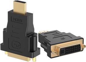 2-Pack HDMI (Male) to DVI (Female) Adapter (Black)