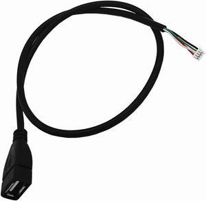 Aomoproing  FOR USB to 4P MX1.25 cable, 4P MX1.25 Female to USB 2.0 Female Male Cable USB to 4 pin Data Cable 50cm