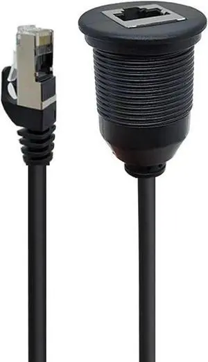 Aomoproing    FOR CAT5E Ethernet Waterproof Cable,rj45 IP67 Male To Female Panel Mount Extender Water Proof Connector Extension Cord