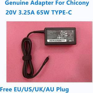 Aomoproing AC Adapter For Chicony 20V 3.25A 65W TYPE-C USB A20-065N3A A065RP49P Laptop Power Supply Charger
