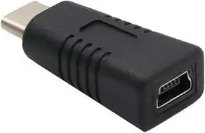Mini USB Female to Type C Male Adapter Support Charging Data Transfer Converter