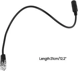 3.5mm Jack Smartphones Headset Adapter Cable Converter to RJ9 Plug Adapter RJ9 Jack & 3.5mm Connector Cord