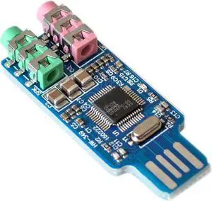 CM108 USB Drive Free Sound Card Laptop Computer External Sound Card Module - L059 hot