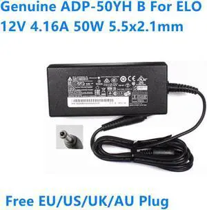 12V 4.16A 50W DELTA ADP-50YH B Power Supply AC Adapter For ELO ET1093L ET1517L ET1723L LCD Touch Screen Monitor Charger
