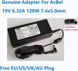 19V 6.32A 120W 7.4x5.0mm AcBel ADC027 Power Supply AC Adapter For Laptop Charger