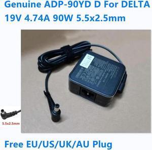 19V 4.74A 90W 5.5x2.5mm Delta ADP-90YD D Power Supply AC Adapter For Laptop Power Charger