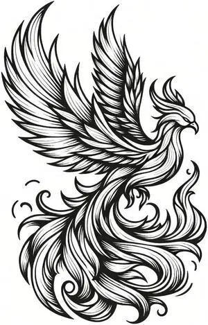 Phoenix Temporary Tattoos Unique Tattoo Hands Party Favors For Kids Fake Face Tattoos 6 Pcs3.7 x 3.7 inches
