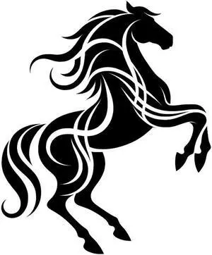 Horse Design Temporary Tattoos Unique Tattoo Hands Party Favors For Kids Fake Face Tattoos 6 Pcs3.7 x 3.7 inches