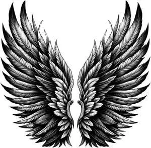 Wing Temporary Tattoos Unique Tattoo Hands Party Favors For Kids Fake Face Tattoos 6 Pcs Style A3.7 x 3.7 inches