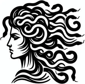 Medusa Temporary Tattoos Unique Tattoo Hands Party Favors For Kids Fake Face Tattoos 6 Pcs3.7 x 3.7 inches