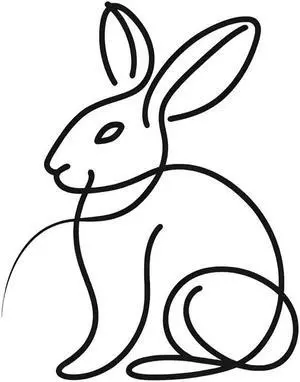 Rabbit Design Temporary Tattoos Unique Tattoo Hands Party Favors For Kids Fake Face Tattoos 6 Pcs3.7 x 3.7 inches