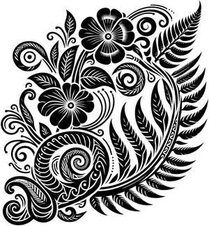 Flower Maori Temporary Tattoos Unique Tattoo Hands Party Favors For Kids Fake Face Tattoos 6 Pcs3.7 x 3.7 inches