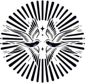 Swallow Temporary Tattoos Unique Tattoo Hands Party Favors For Kids Fake Face Tattoos 6 Pcs3.7 x 3.7 inches