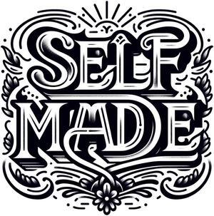 Self Made Quote Design Temporary Tattoos Unique Tattoo Hands Party Favors For Kids Fake Face Tattoos 6 Pcs3.7 x 3.7 inches