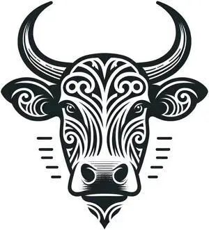 Maori Cow Temporary Tattoos Unique Tattoo Hands Party Favors For Kids Fake Face Tattoos 6 Pcs3.7 x 3.7 inches