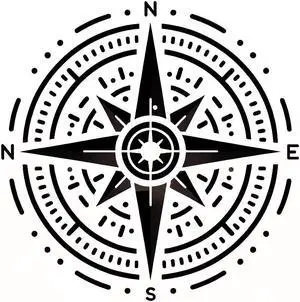 Compass Temporary Tattoos Unique Tattoo Hands Party Favors For Kids Fake Face Tattoos 6 Pcs3.7 x 3.7 inches