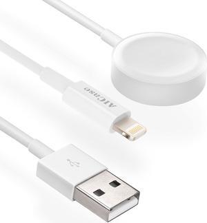 SZYG for Apple Watch Charger Magnetic Charging Cable, 2 in 1 iPhone Watch Charger Cord 4 ft for Apple Watch Series SE/7/6/5/4/3/2/1 iPhone 13/12/11 Pro Max/XS Max/XR/XS/X and More.