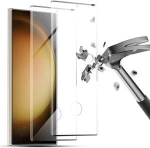 2 Pack for Samsung Galaxy S23 Ultra Tempered Glass Screen Protector, 9H Hardness,3D Curved,Anti-Fingerprint for Galaxy S23 Ultra 5G.
