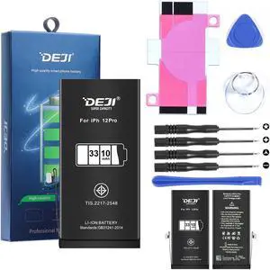Replacement Battery for iPhone 12 Pro, High Capacity 3310mAh Replacement Battery for Apple iPhone 12 Pro with Full Remove Tool Kit Adhesive and Instruction-3 Years Warranty. iPhone 12 Pro