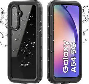 SZYG for Samsung Galaxy A54 5G Case Waterproof Dustproof, Built-in Screen Protector, Rugged Full Body IPX8 Underwater Shockproof Protective Cover for Galaxy A54 5G.
