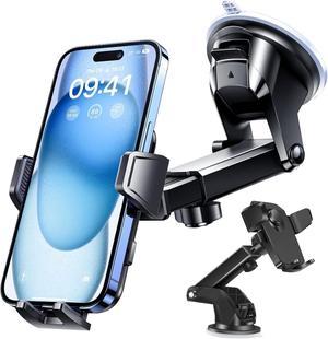 SZYG Car Phone Holder Mount for Car Windshield Dashboard Phone Mount for iPhone 16 15 14 13 12 Pro Max Samsung Galaxy S25 S24 S23 S22 S21 Ultra Universal All Cell Phones