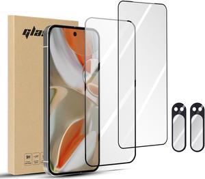 SZYG 2 Pack for Google Pixel 9 Pro XL Tempered Glass Screen Protector & Camera Lens Protector, 9H Hardness, Support Fingerprint Unlock, Bubble-Free for Pixel 9 Pro XL 6.8" 2024