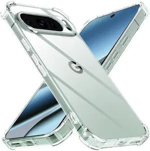 SZYG Case for Google Pixel 10/Pixel 10 Pro Phone Cover Clear TPU Shockproof Heavy Duty Bumper Slim Back Protection Anti-yellowing Case for Pixel 10/Pro 6.3 Inch 2025