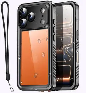 SZYG Waterproof Case for Apple iPhone 17 Pro Max IP68 Waterproof Shockproof Case Built-in Screen Protector Rugged Full Body Protection Underwater Dustproof Heavy Duty Military Drop Proof Cover