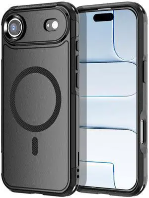 SZYG for Apple iPhone Air Case Compatible with MagSafe Rugged Heavy Duty Shockproof Military-Grade Protection Magnetic Phone Cover for iPhone Air 6.5 Inch 2025