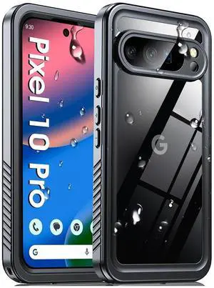 SZYG Waterproof Case for Google Pixel 10 Pro IP68 Waterproof Shockproof Case Built-in Screen Protector Rugged Full Body Protection Underwater Dustproof Heavy Duty Military Drop Proof Cover
