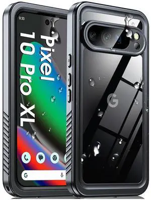 SZYG Case for Google Pixel 10 Pro XL IP68 Waterproof Shockproof Case Dustproof Underwater Heavy Duty Military Drop Proof Cover Full Body Protection Built-in Screen Protector for Pixel 10 Pro XL 6.8 in