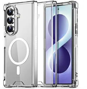 SZYG for Samsung Galaxy Z Fold 8 Ultra 8.0" 5G Case Clear MagSafe Magnetic Shockproof Heavy Duty Protective Cell Phone Cover Slim Back Military Case for Galaxy Z Fold8 Ultra 2026 SZYG for Samsung Galaxy Z Fold 8 Ultra 8.0" 5G Case Clear MagSafe Magnetic Shockproof Heavy Duty Protective Cell Phone Cover Slim Back Military Case for Galaxy Z Fold8 Ultra 2026
