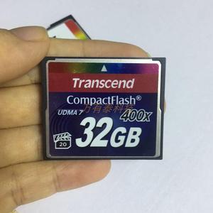 Original Transcend CF 32GB CF memory card 400X high-speed memory card 32G Nikon Canon SLR memory card( Second-hand,Old) and CF to PC Adapter