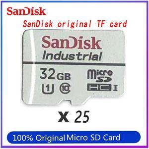 SanDisk TF 32GB Industrial Grade MLC Micro SDHC Class 10  Memory Card Bulk driving recorder camera monitoring MLC MicroSD card Bulk (25 Pack) MicroSD 32GB 25-Pack