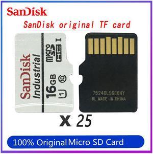 SanDisk TF 16GB Industrial Grade MLC Micro SDHC Class 10  Memory Card Bulk driving recorder camera monitoring MLC MicroSD card Bulk (25 Pack) MicroSD 16GB 25-Pack