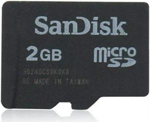 Original SanDisk TF card 2G mobile phone memory card 2g audio MP3 player MicroSD memory card 2GB(Bulk bare card wholesale without packaging)