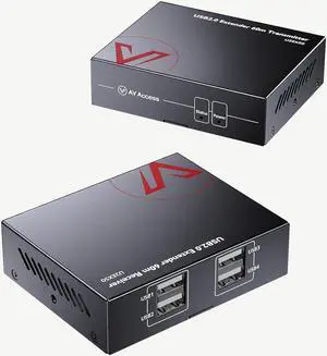AV Access USB Extender Over Cat5e/6/6a/7 196ft/60M, 4 USB 2.0 Ports, Plug and Play, No Driver, Supports All Operating System, Keyboard and Mouse USB Over Ethernet AV Access USB Extender Over Cat5e/6/6a/7 196ft/60M, 4 USB 2.0 Ports, Plug and Play, No Driver, Supports All Operating System, Keyboard and Mouse USB Over Ethernet