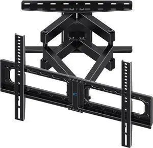 Full Motion TV Wall Mount for Most 32-85 inch TVs up to132 lbs TV Mount Swivel and Tilt with Dual Articulating Arms Wall Mount tv Bracket Max VESA 600x400mm Fits 8 12 16 Wood Studs