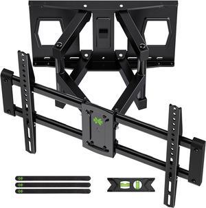 Full Motion Mount, USX MOUNT UL Listed TV Wall Mount for Most 42-86 inch TVs, Holds up to 120lbs, Max VESA 600x400mm, Swivel TV Bracket with Dual Articulating Arms Tilt Rotation Fits 16" Wood Stud