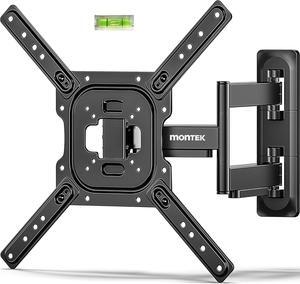 Full Motion TV Mount for Most 23-65 Inch Flat Curved TVs & Monitors, Swivel Articulating Tilt TV Wall Mount, Wall Mount TV Bracket Perfect Center Design Max VESA 400x400mm, up to 77lbs
