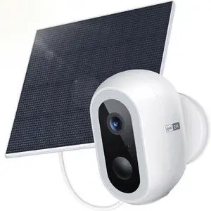 Laview 2K Solar Security Cameras Wireless Outdoor, Rechargeable Battery Wifi Cameras for Home Security with Spotlight Color Night Vision,Siren Alarm,AI Human Detection,IP65,2-Way Talk,Cloud/SD Storage