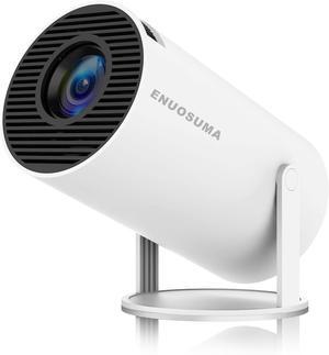 Mini Projector with WIFI 6 and Bluetooth, Upgrade Style  4K 1080P Support Portable Projector, Built-in App, 180° Rotatable, Auto Keystone Correction, Video Projector for Laptop, PC, Smartphone