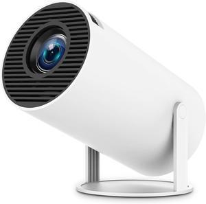 Mini Projector with WIFI 6 and Bluetooth, 4K 1080P Support Portable Projector, Built-in App, Android 11, 150 ANSI, Auto Keystone Correction, 40"-130" Screen Video Projector for Laptop/PC/Smartphone